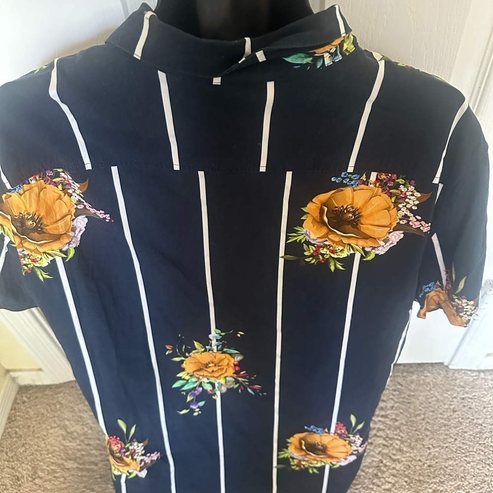 Floral Striped Men's Shirt Guess - Picture 6 of 6